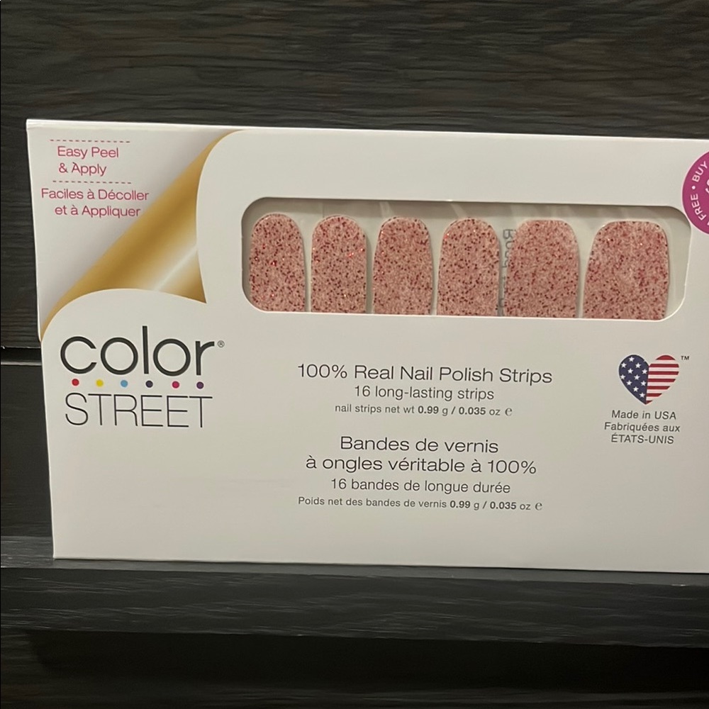 Color Street Glittery Pink Nail Strips Road to recovery